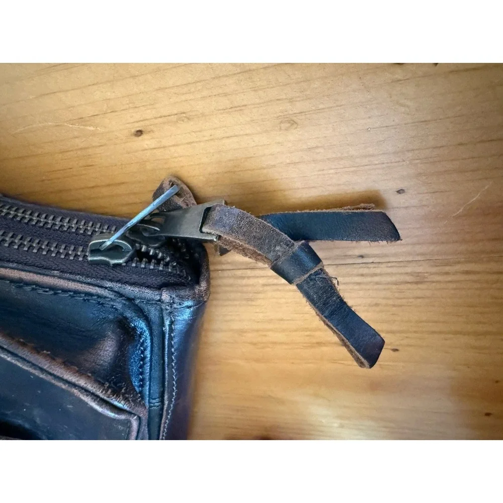 STS Ranchwear Distressed Brown Leather Wallet/Purse Crossbody Or Wristlet - Picture 11 of 14